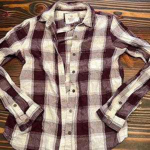 Maroon/dark purple light flannel sz S